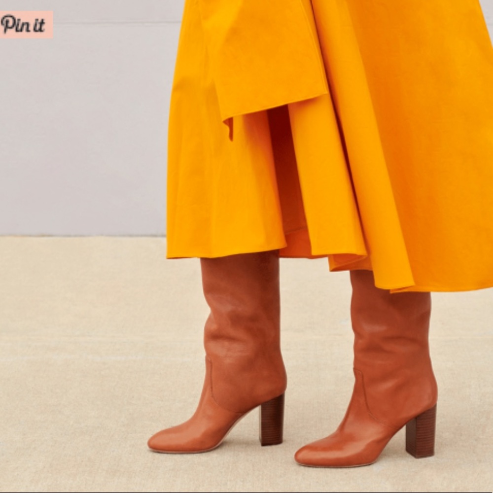 LOEFFLER RANDALL Goldy Tall Boots in Cognac